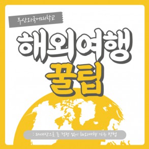 저예산 해외여행 꿀팁 부산외대